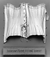 Wedding Corset, W.S. Thomson & Company (British), Cotton, metal, bone, silk, British